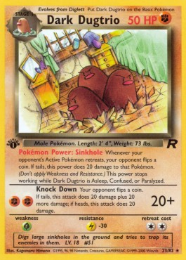 Dark Dugtrio (TR 23)
