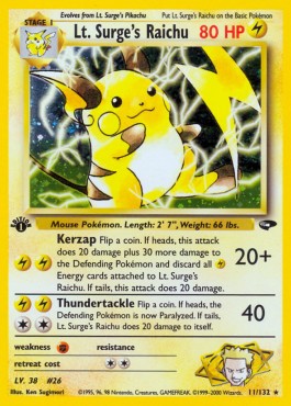 Lt. Surge's Raichu (GC 11)