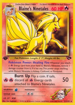 Blaine's Ninetales (GC 21)