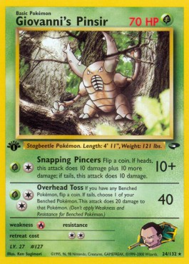 Giovanni's Pinsir (GC 24)