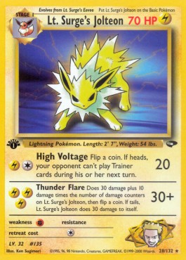 Lt. Surge's Jolteon (GC 28)