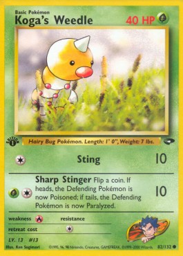 Koga's Weedle (GC 82)