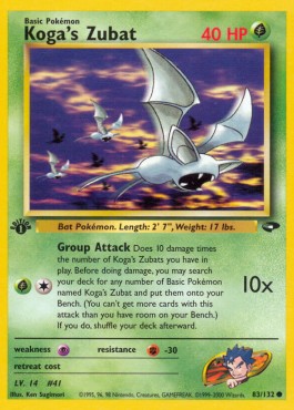 Koga's Zubat (GC 83)