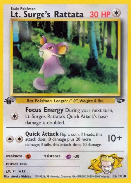 Lt. Surge's Rattata (GC 85)