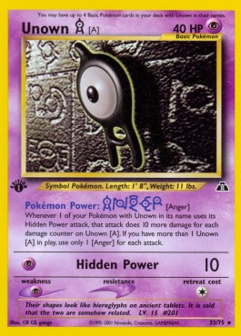 Unown [A] (NDI 33)
