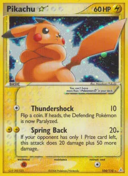 Pikachu Gold Star (HP 104)