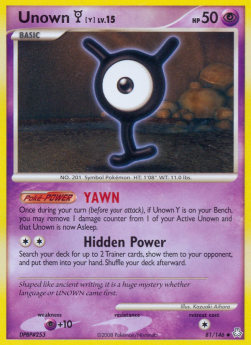 Unown [Y] Lv.15 (LA 81)