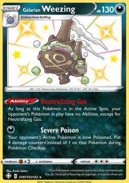 Galarian Weezing (SHF SV77)