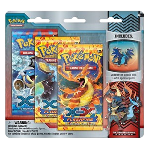 Flashfire: Mega Charizard X Pin 3-Pack Blister