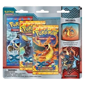 Flammenmeer: Mega Charizard Y Pin 3-Pack Blister