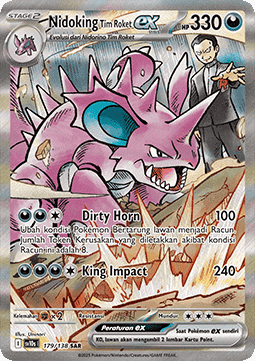 Team Rockets Nidoking ex (SV10s 179)