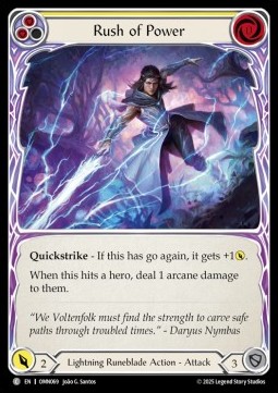 Rush of Power (Yellow) (Rainbow Foil)