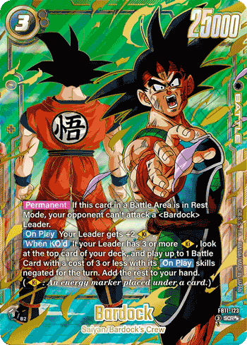 Bardock (FB11-123) [Fusion World] (V.3 - God Rare)