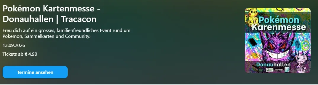 Pokémon Karten-Messe Donauhallen