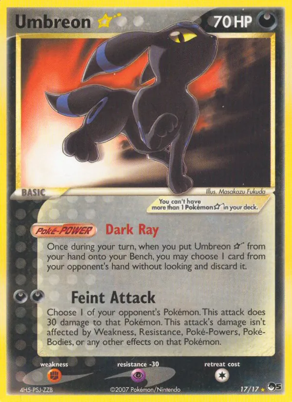 Umbreon Gold Star (POP5 17)
