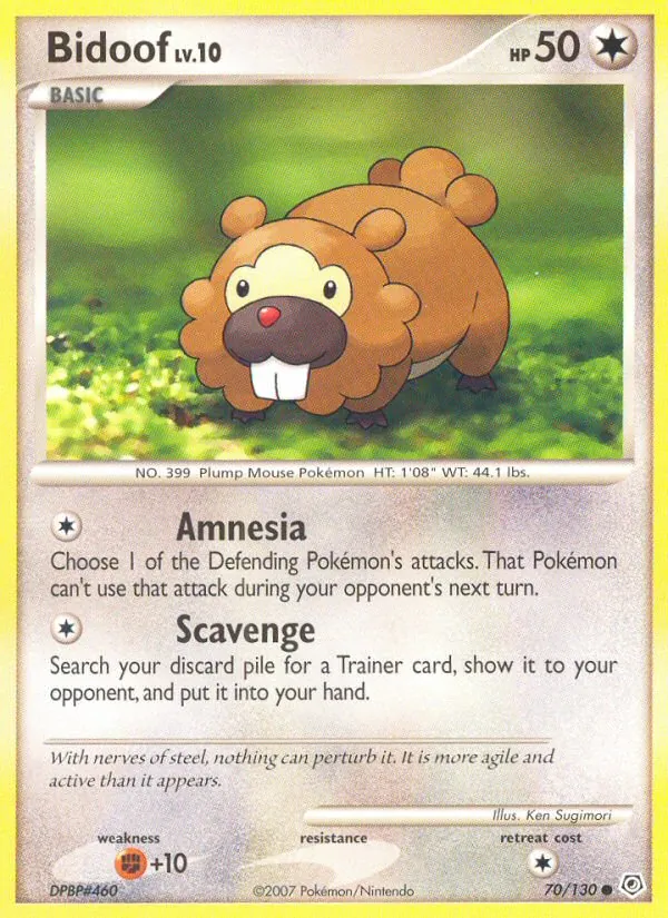 Bidoof Lv.10 (DP 70)