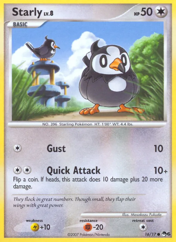 Starly Lv.8 (POP6 16)