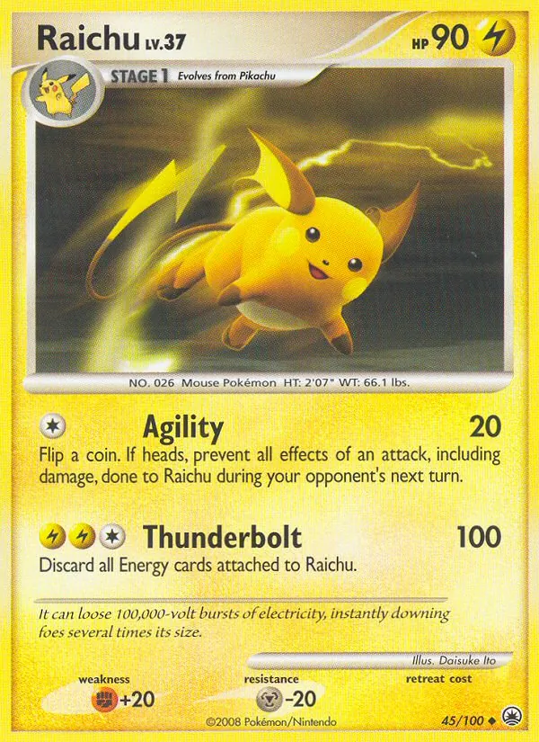 Raichu Lv.37 (MD 45)