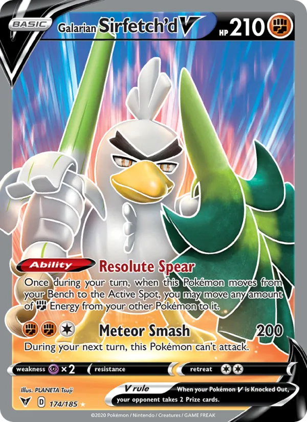 Galarian Sirfetch'd V (VIV 174)