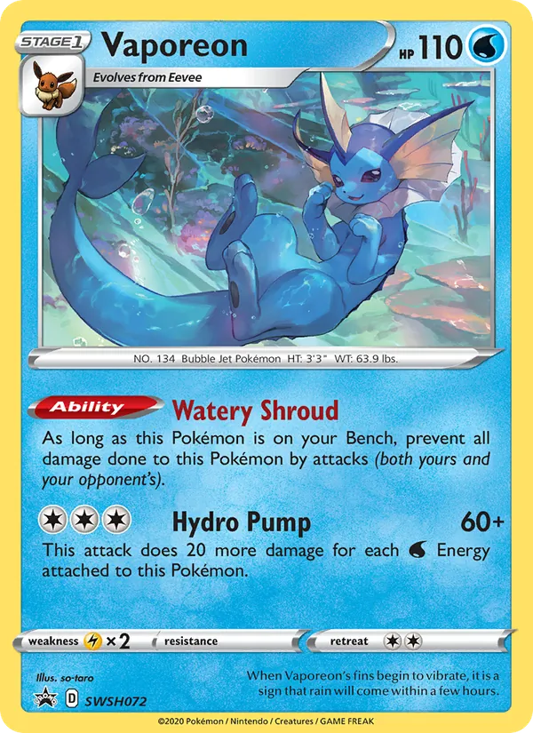 Vaporeon (SWSH 072)