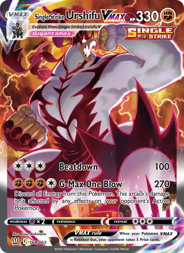 Single Strike Urshifu VMAX (BST 168)