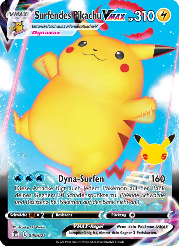 Surfendes Pikachu VMAX (CEL 009)