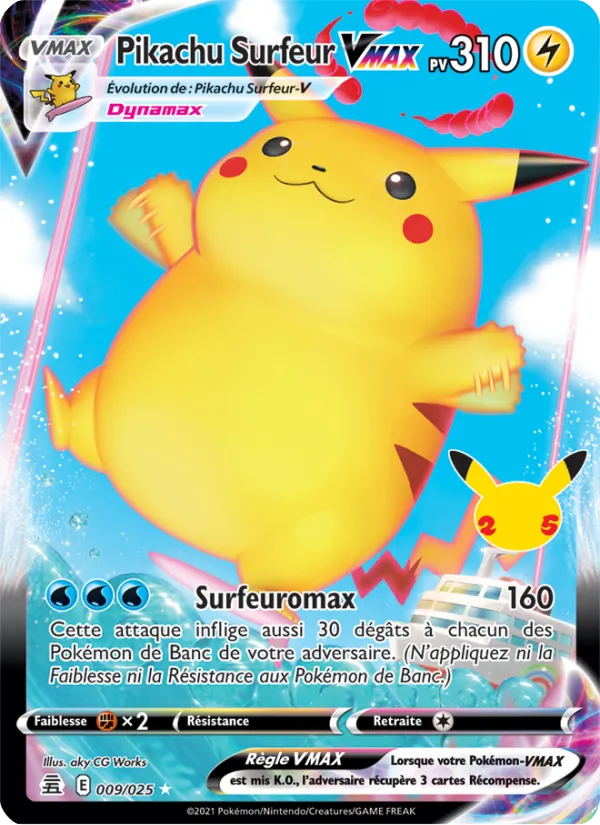 Surfing Pikachu VMAX (CEL 009)