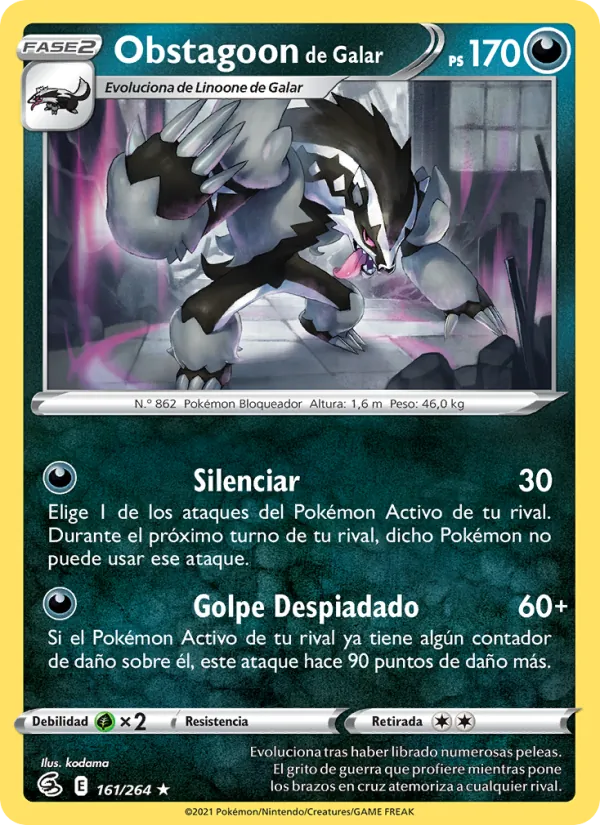 Galarian Obstagoon (FST 161)