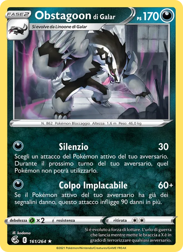 Galarian Obstagoon (FST 161)