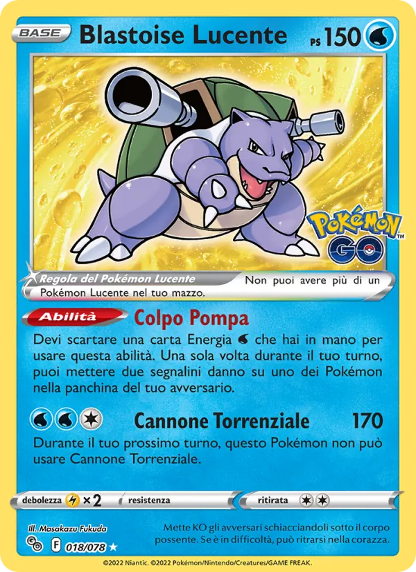 Radiant Blastoise (PGO 018)