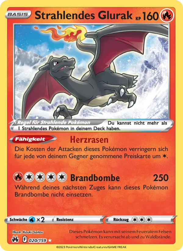 Strahlendes Glurak (CRZ 020)