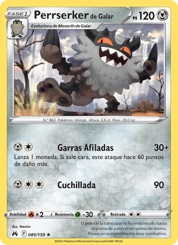 Galarian Perrserker (CRZ 085)