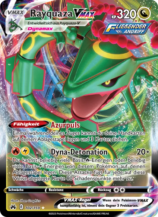 Rayquaza VMAX (CRZ 102)