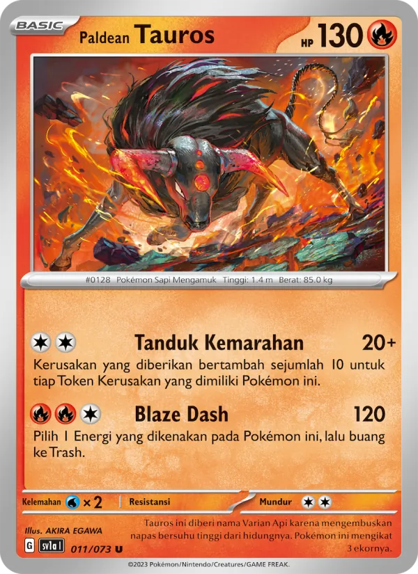 Paldean Tauros (sv1a 011)