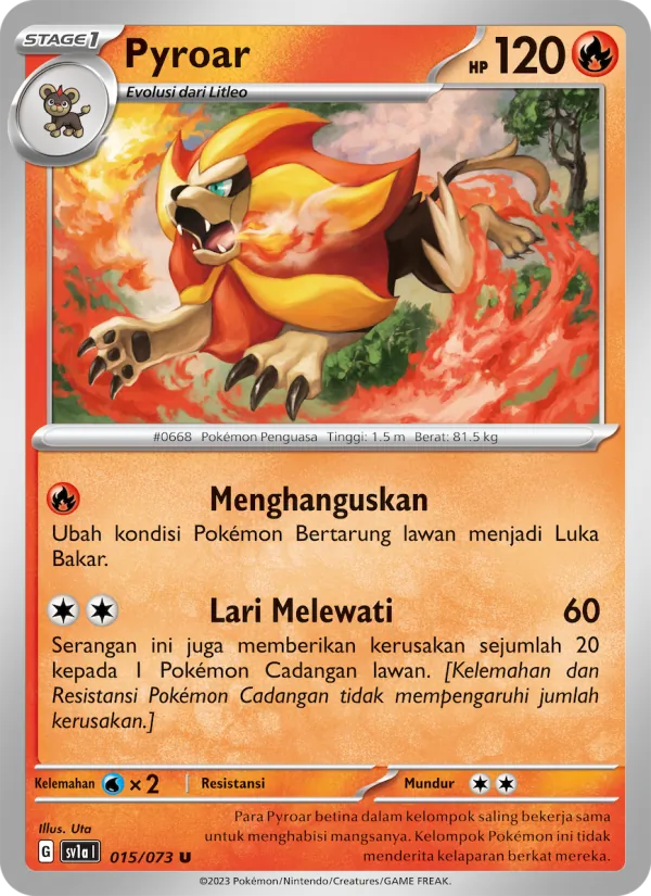 Pyroar (sv1a 015)