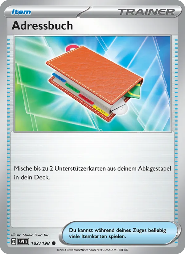 Adressbuch (SVI 182)