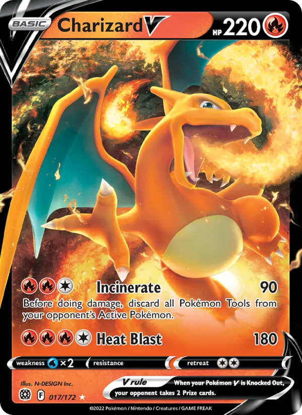 Charizard V (PPS2 BRS 017)
