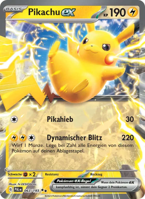 Pikachu ex (PAL 063)