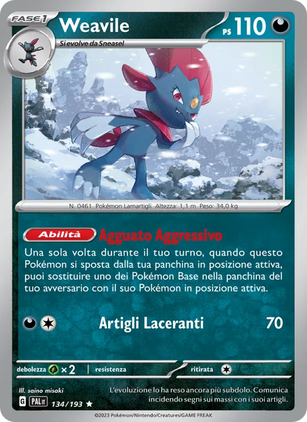 Weavile (PAL 134)
