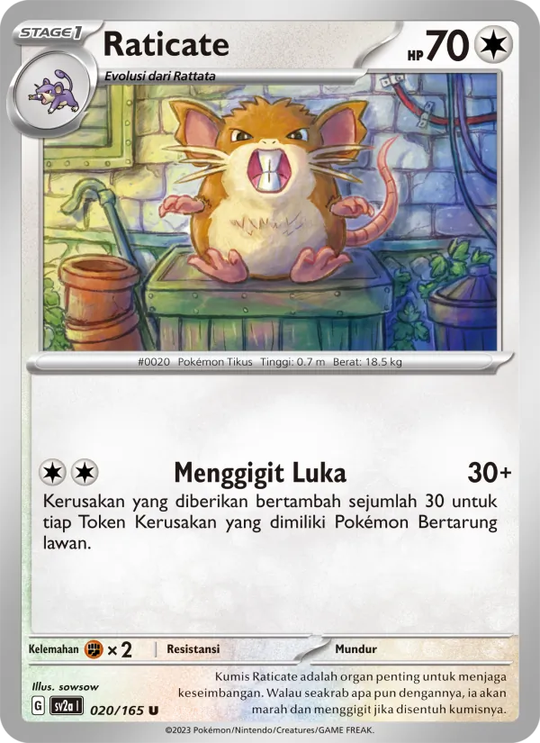 Raticate (sv2a 020)