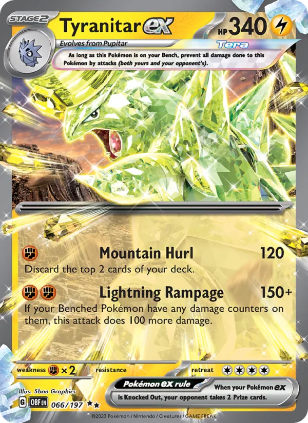 Tyranitar ex (OBF 066)
