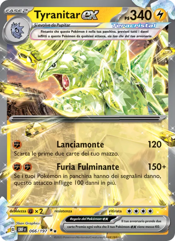 Tyranitar ex (OBF 066)