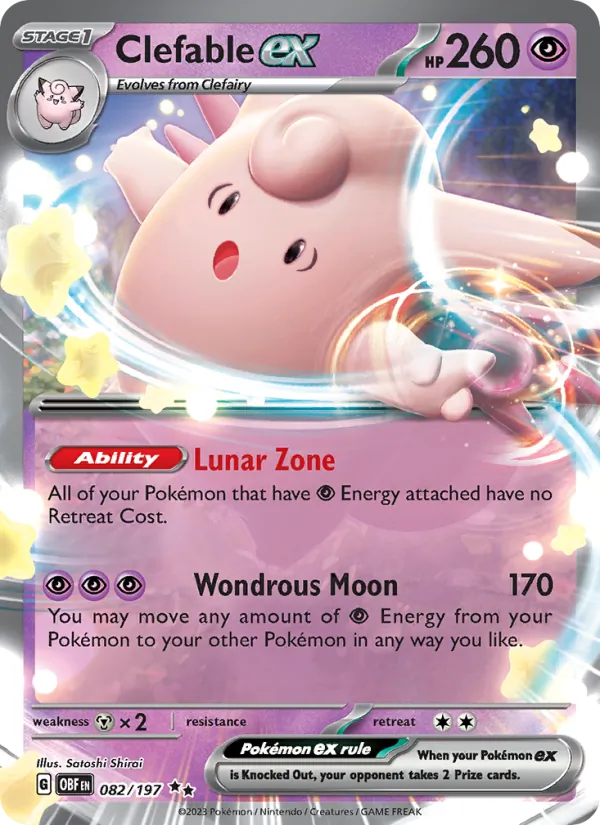 Clefable ex (OBF 082)