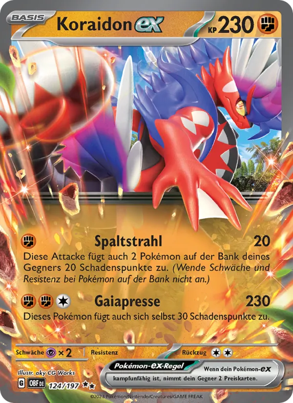 Koraidon ex (OBF 124)