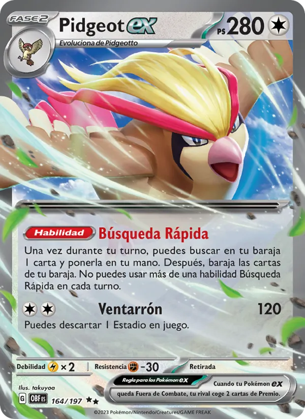 Pidgeot ex (OBF 164)