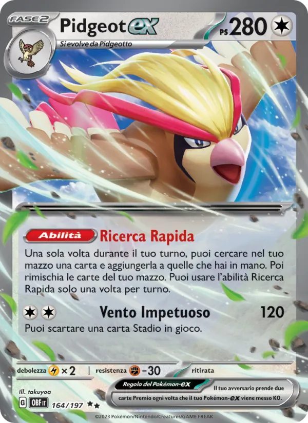 Pidgeot ex (OBF 164)