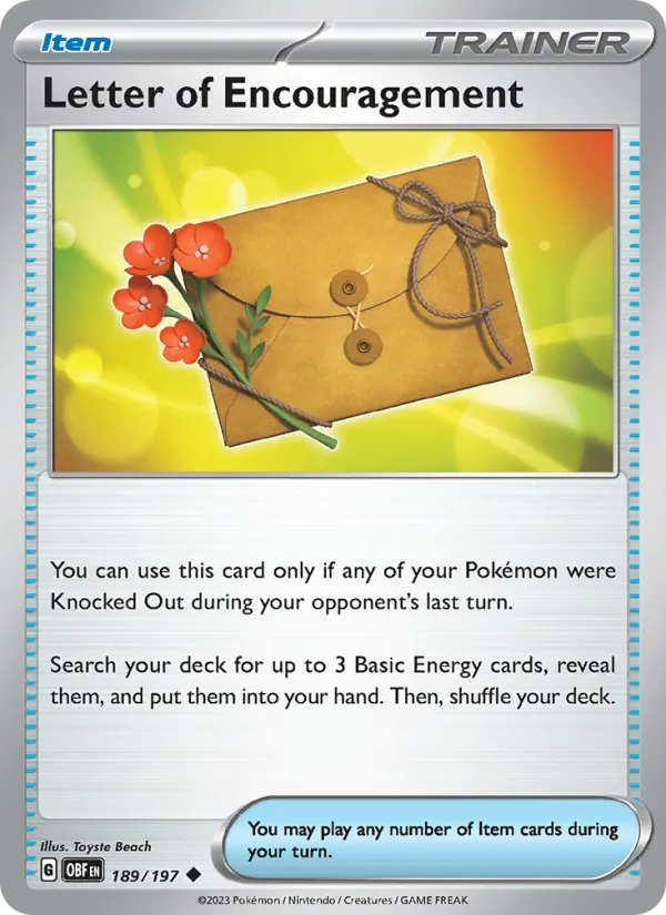 Letter of Encouragement (OBF 189)