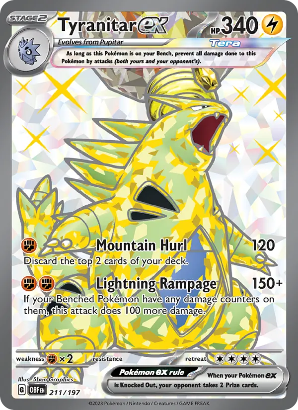 Tyranitar ex (OBF 211)
