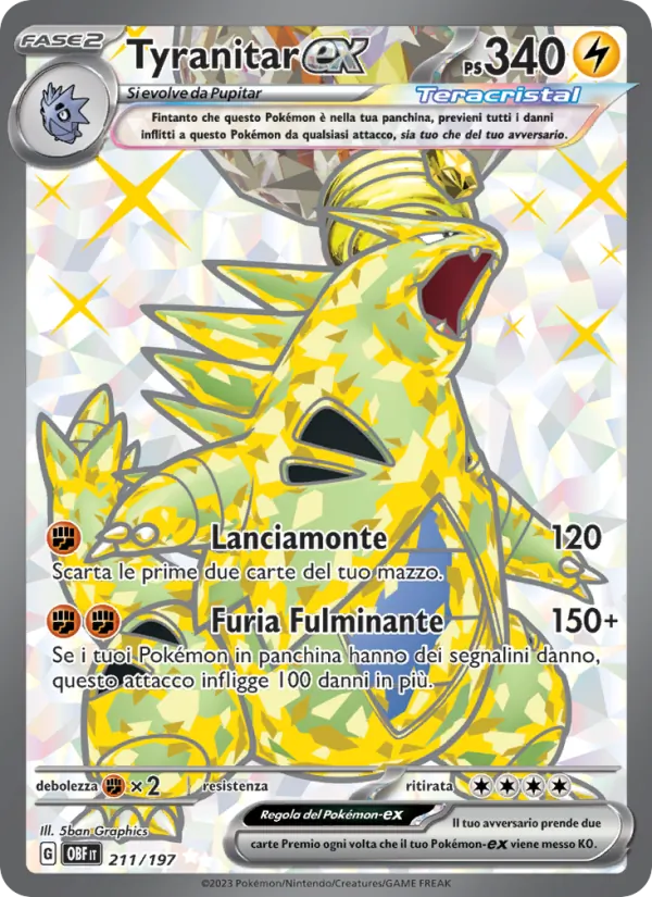 Tyranitar ex (OBF 211)