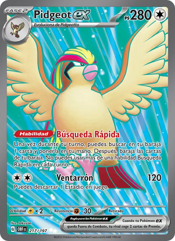 Pidgeot ex (OBF 217)